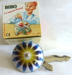 Bibo, magischer und magnetischer Kreisel aus Blech