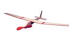 Flugzeug mit Gumminotor